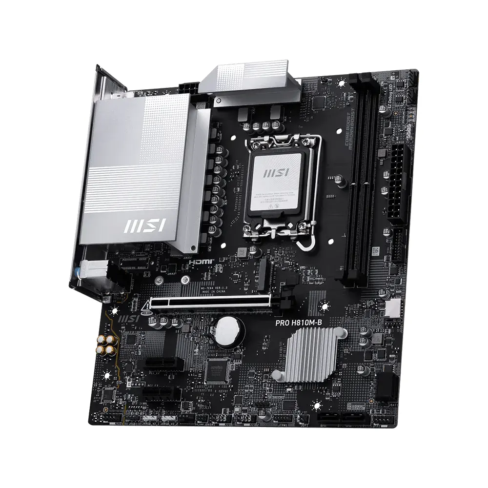 MSI Motherboard PRO H810M-B DDR5 For Intel Ultra Processors view 2